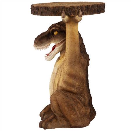 Design Toscano Tyrant T-Rex Sculptural Dinosaur Side Table JQ10574
